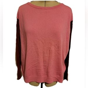🔖Diane Von Furstenberg Pink Cashmere Sweater Long Sleeve Oversized Fit Sz M